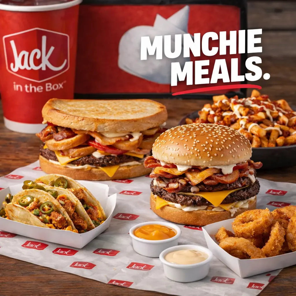 Jack in the Box Munchie Meals Menu with Prices and Calories