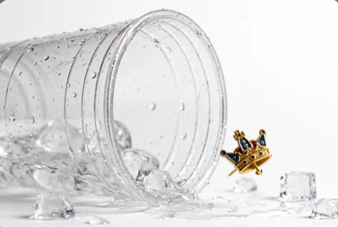 Jack in the Box Surprise Cup with collectible gold pin inside - Smashed Jack Sliders promotion